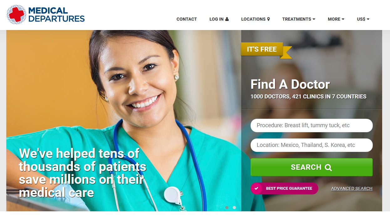 Medical Departures homepage