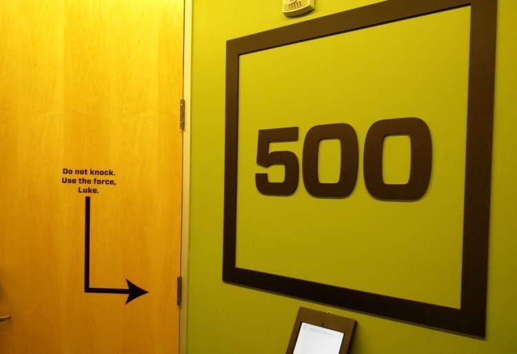 The entrance to 500 Startups, San Francisco. Photo credit: TechinAsia.