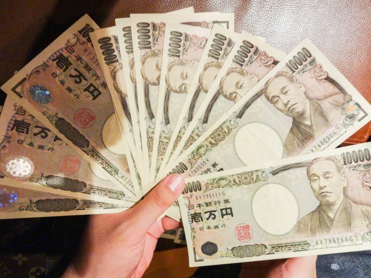 Japan holds a lot of assets in cash.