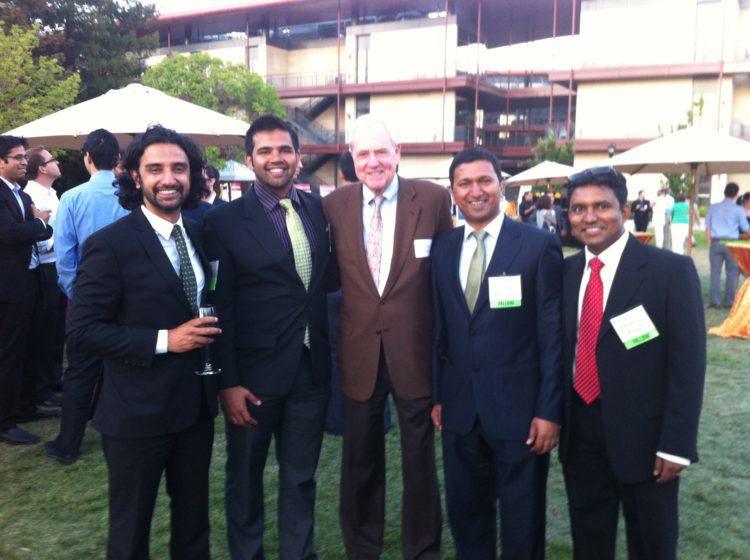 Jagdish and his team with with Dr. Rodney Perkins at Stanford.