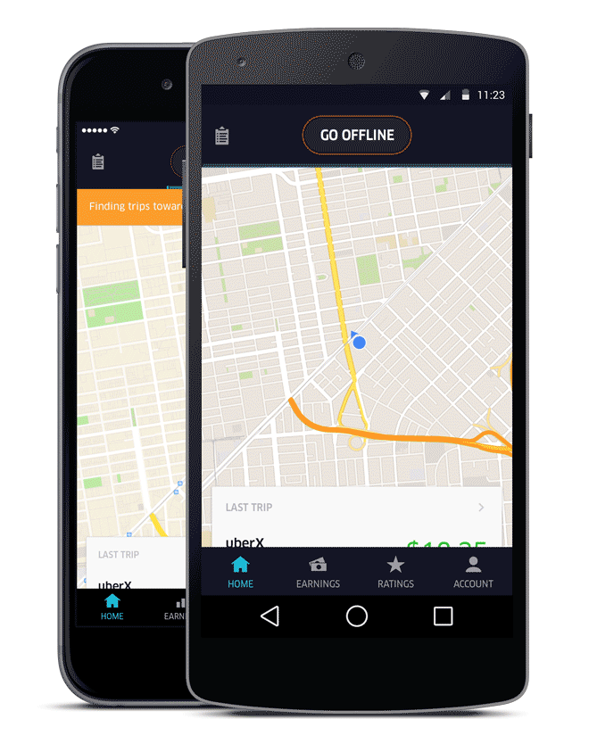 Uber driver destination feature