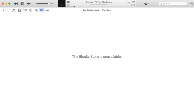 Screenshot of the iBooks store in China today. Image credit: TiA