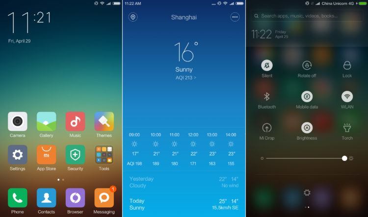 MIUI Version 7. Image credit: TIA.