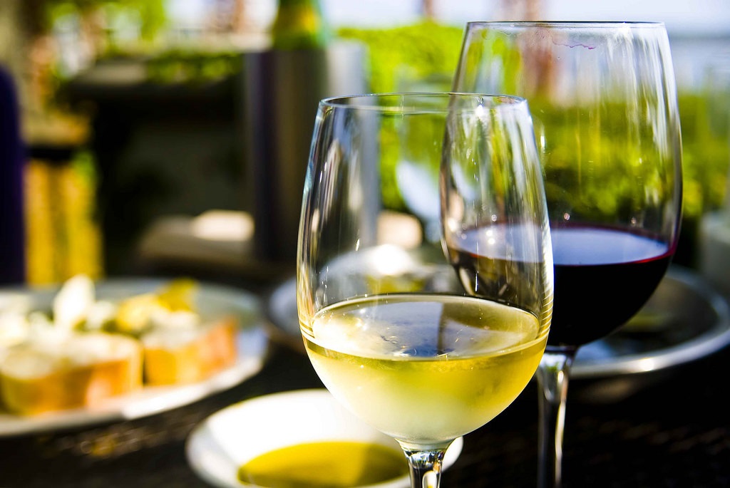 Glasses of wine