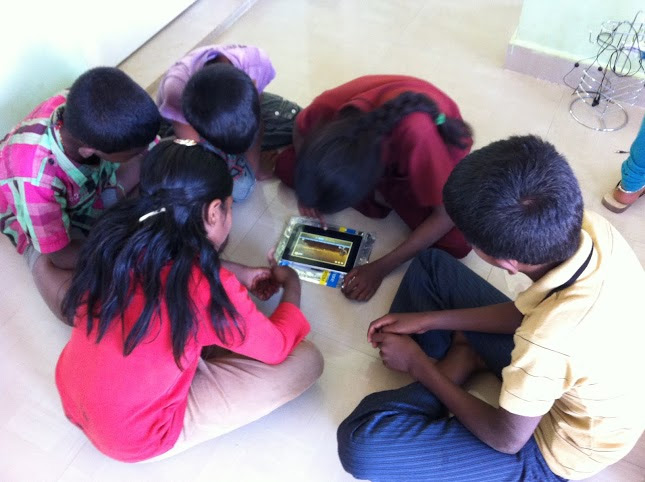 Students using CoBELs.