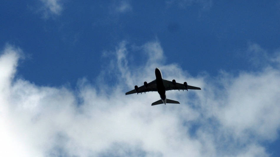 Airplane in flight