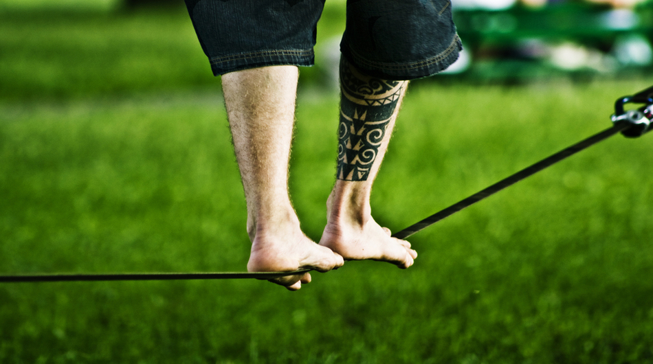 balance, walk, regroup