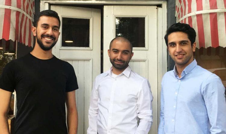 The TechRasa team. From L to R: Hamed Jafari, MohammadReza Azali, Alireza Jozi