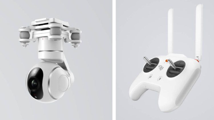 The drone's camera and controller. Image credit: Xiaomi's weibo.