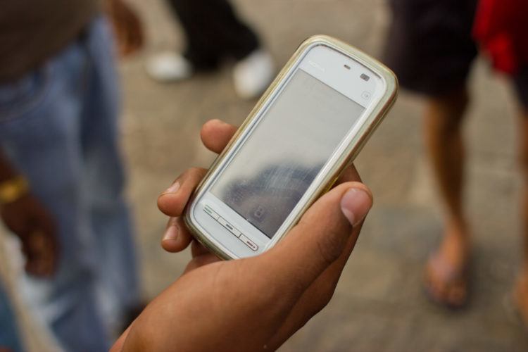 India has the world's third-largest Internet user-base. Most access the internet on a smartphone. Credit: Wikimedia