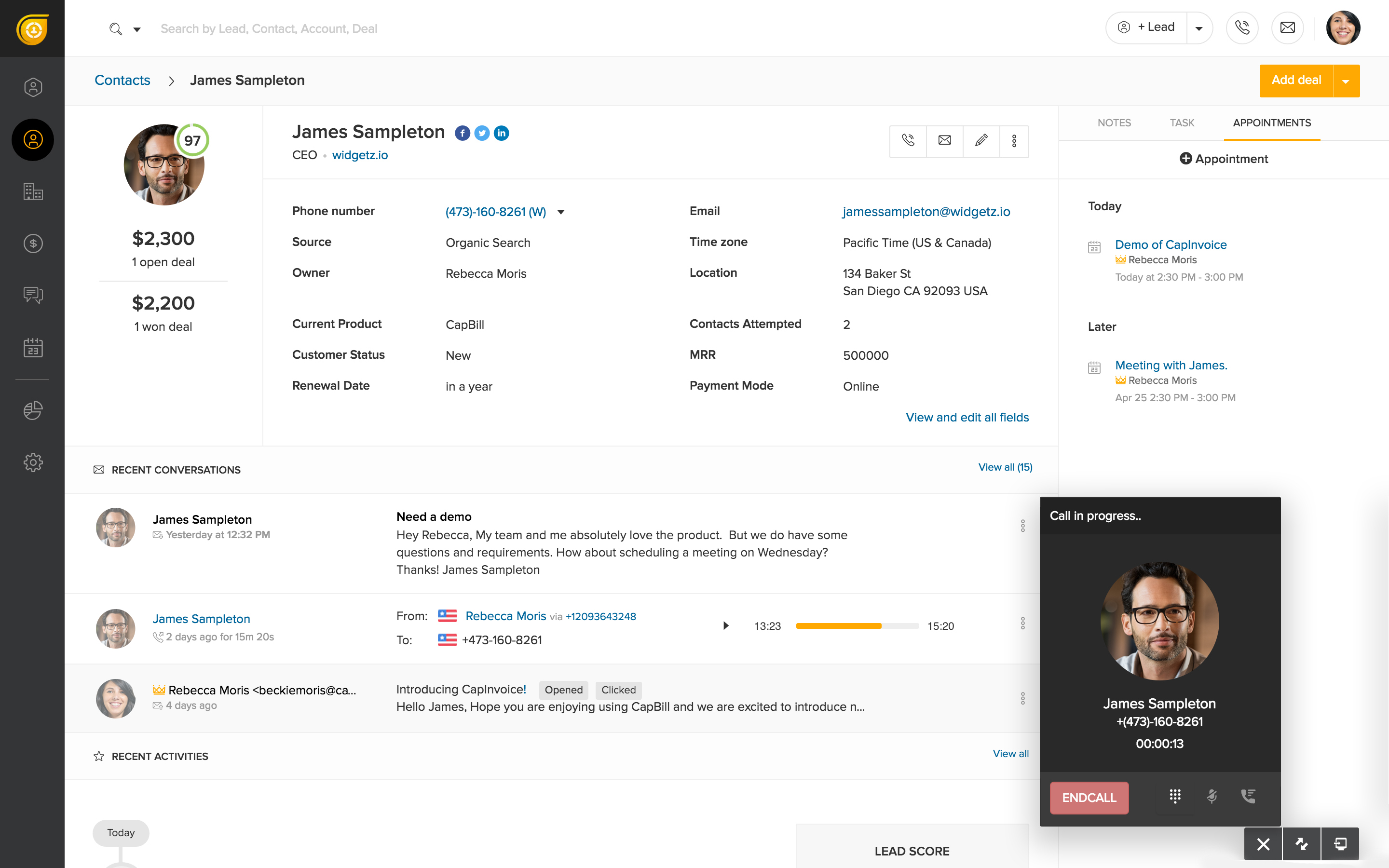 freshdesk freshsales Contacts