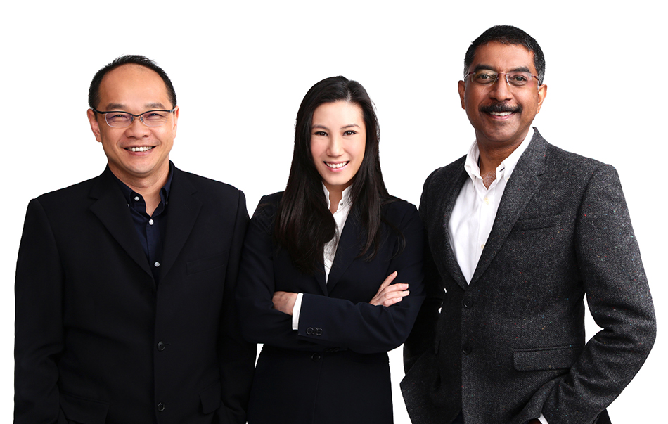 The Shopmatic founders. From L to R: Kris Chen, Yen Lim, Anurag Avula.