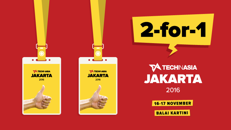 Tech in Asia Jakarta 2016 2for1