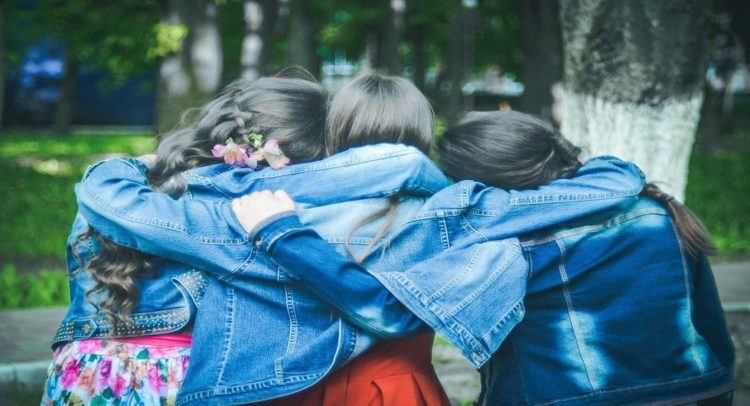 friends, happy, secret, peace