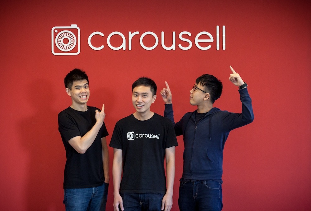 Carousell's founding team. Photo credit: Carousell.