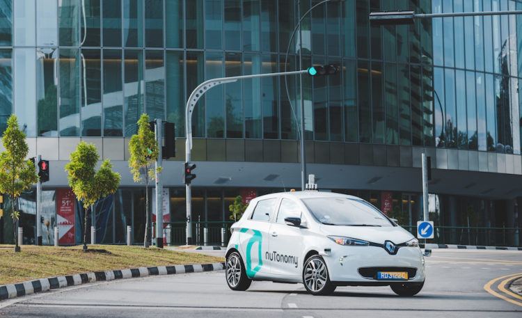 nuTonomy autonomous taxi in Singapore