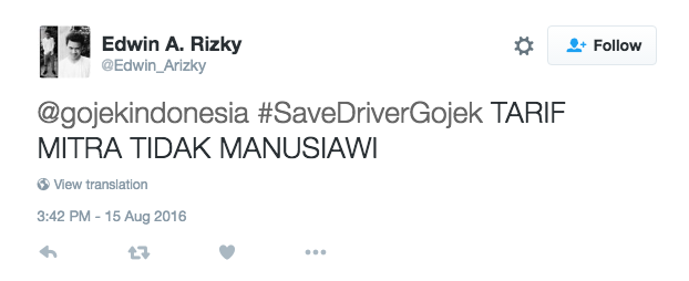 go-jek-protest-tweet