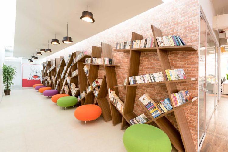 Reading corner, Inmobi. Photo credit: Inmobi.