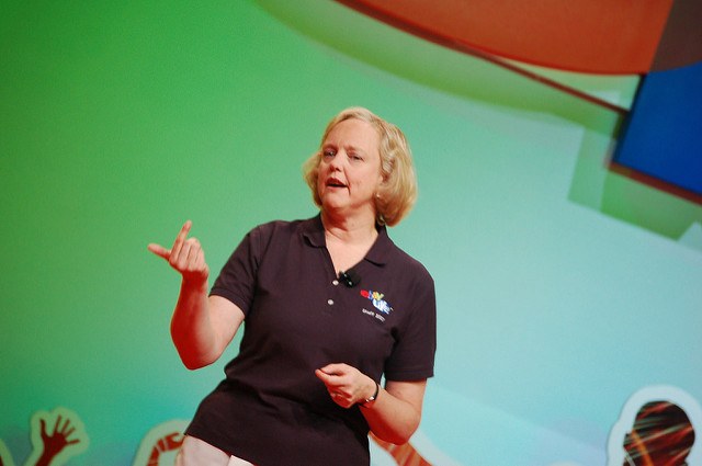 Meg Whitman, the former CEO of eBay, who oversaw eBay's attempt to enter China. Photo credit: Erik (HASH) Hersman.