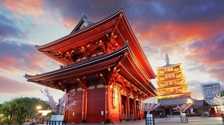 Temple in Asakusa, Japan