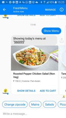 MindIQ FreshMenu bot