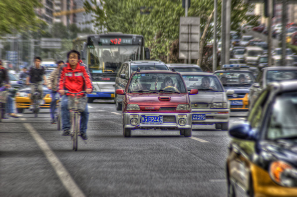 Beijing, China, cars, traffic