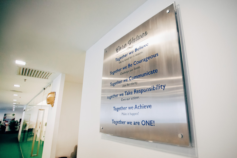 123RF's core values.