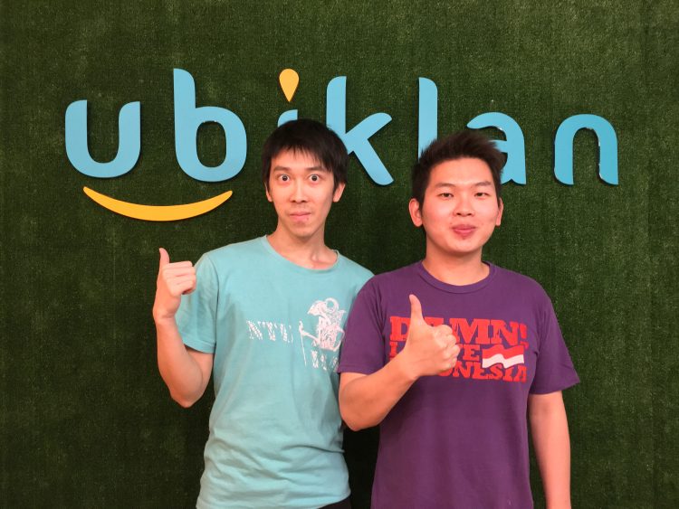 Ubiklan co-founders Kalvin Handoko (left) and Glorio Yulianto