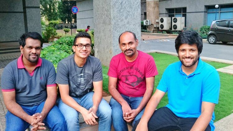 Founder and CEO of VaultEdge, Sajeev Aravindan (second from left), with his team. Photo credit: VaultEdge.