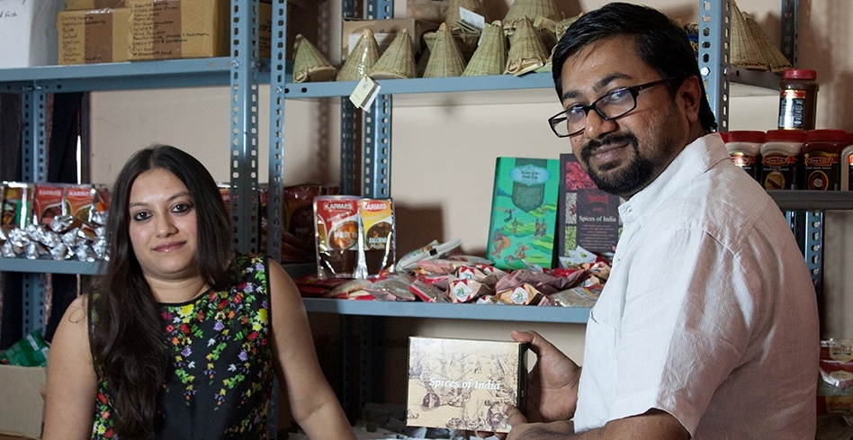 The husband-wife team of Tulsi Khemka and Nitesh Aggarwal.