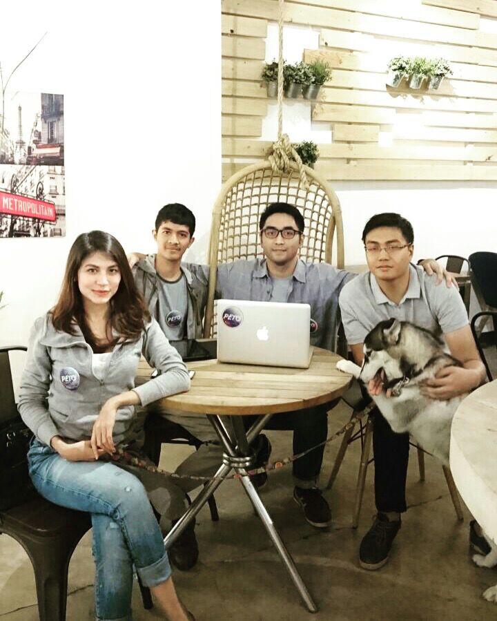 Peto team (L to R): Pauline Any S. Cabriga (Head of Partnership Development), Arkka Sandhya Suryatin (CFO), Ditya Nandhiwardhana (CEO), Elmo Alfared (COO)