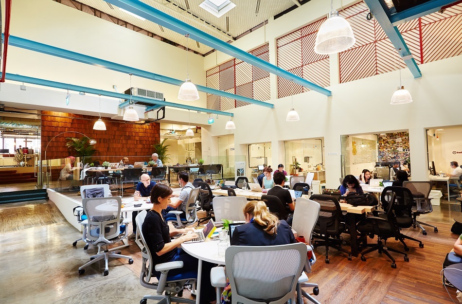 The Hub co-working space in Singapore