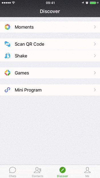 WeChat instant apps / WeChat Mini Programs