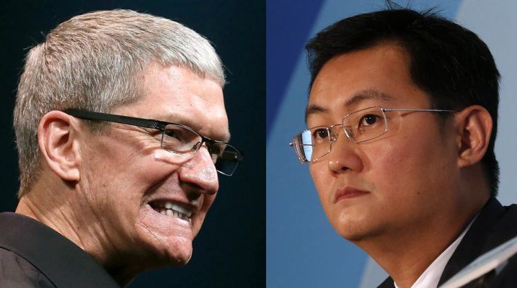 Tim Cook, Pony Ma, Ma Huateng, Apple, Tencent, WeChat