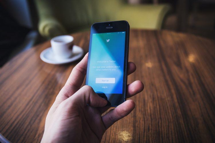 social media on smartphone