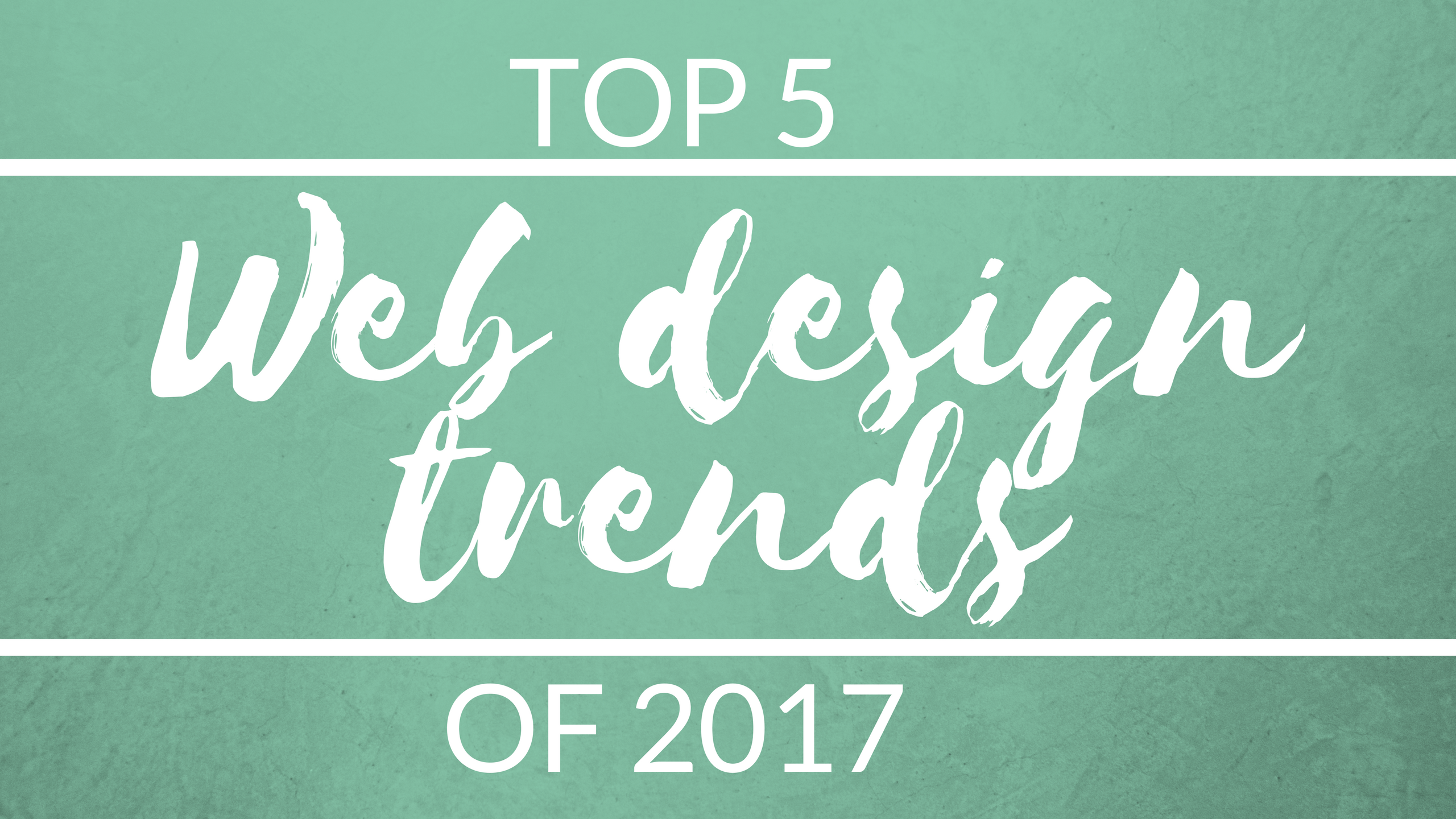 5 trends that will shape web design in 2017