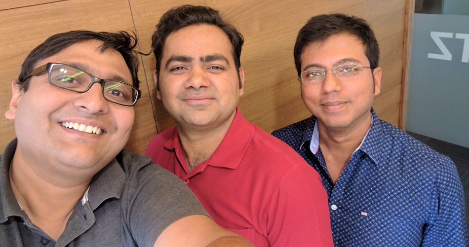 SigTuple co-founders Apurv Anand, Rohit Kumar Pandey, and Tathagato Rai Dastidar