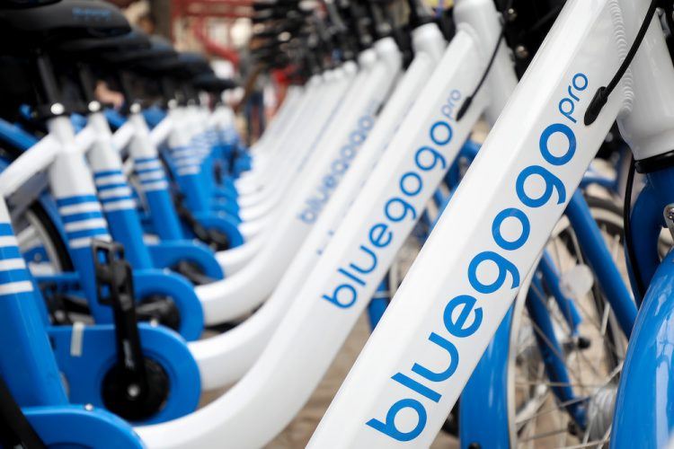 China bike-sharing startup Bluegogo