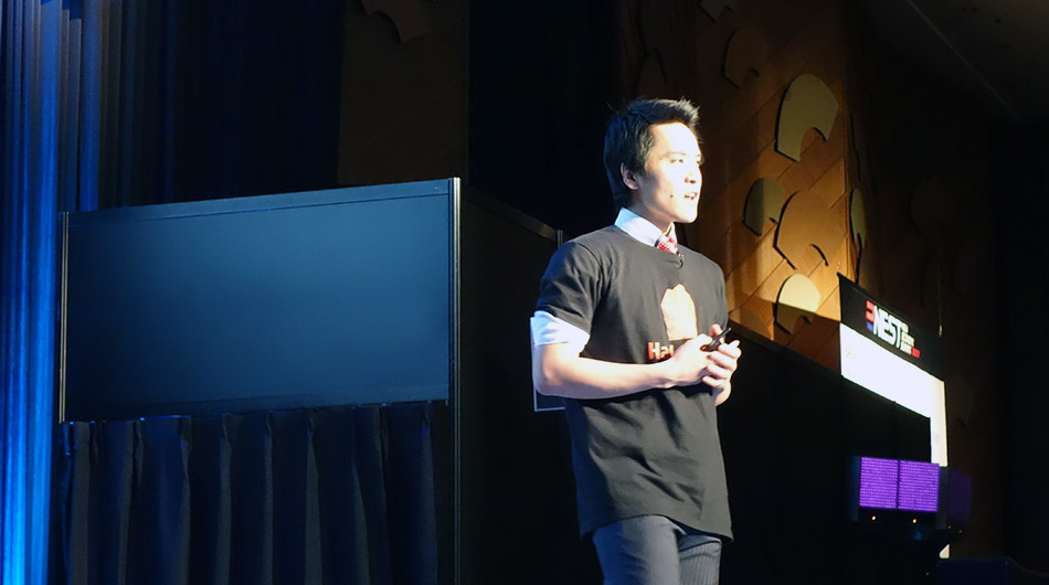 At COO Hiroki Okazaki at NEST 2017.