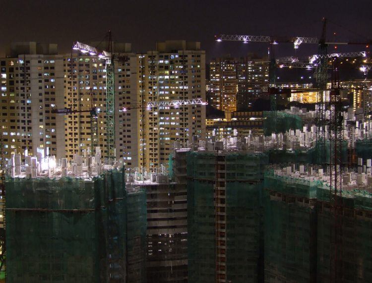 Complete and under-contruction apartments in Tiong Bahru, Singapore.