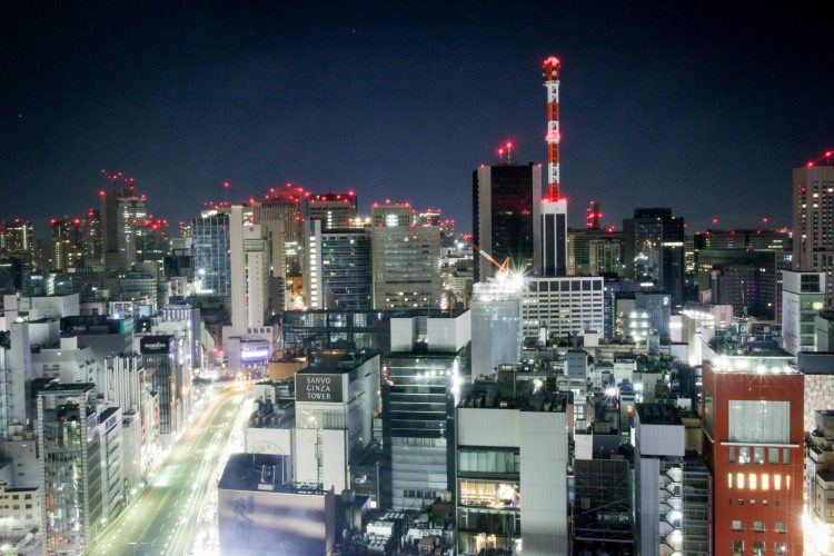 Tokyo skyline at night