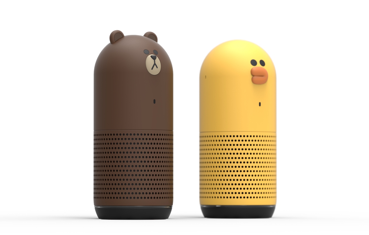 Line unveils 3 sets of smart speakers