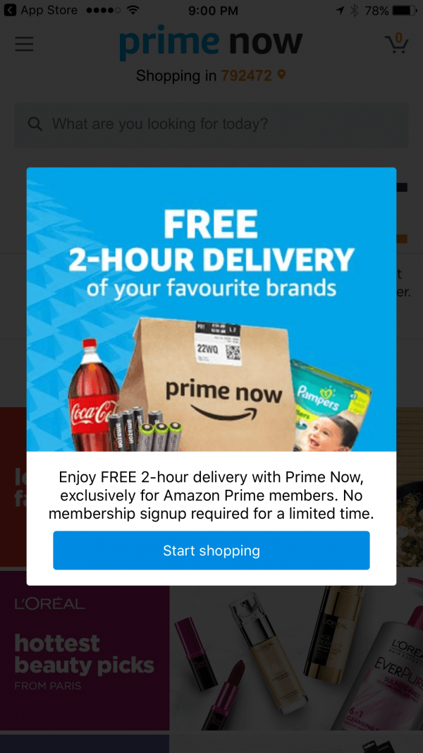 Amazon Prime Now is available on app stores in Singapore ...