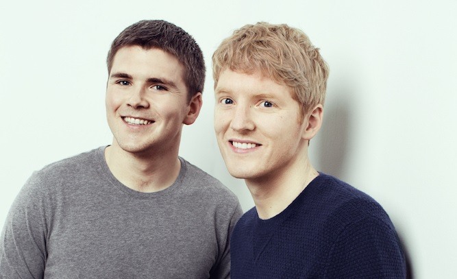 Stripe co-founders John Collison (L) and Patrick Collison