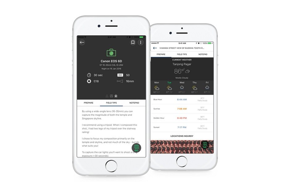 Explorest iOS app