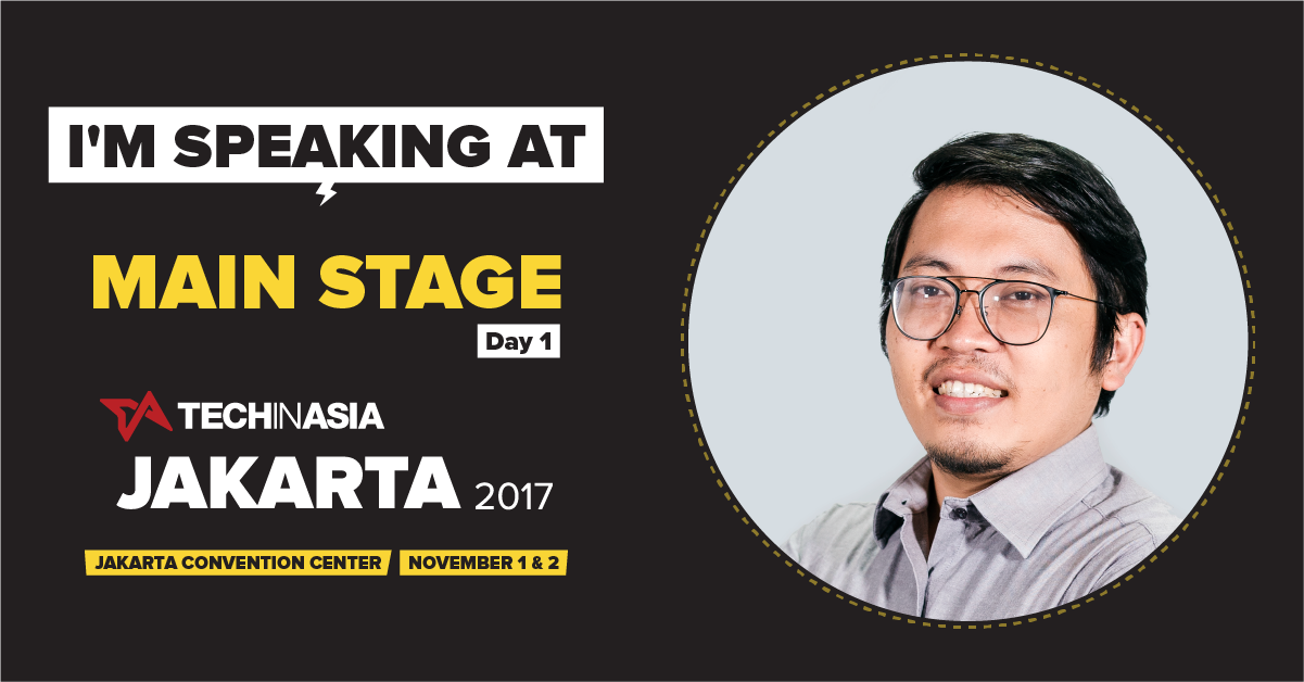 Bukalapak CEO Achmad Zaky is speaking at TIA Jakarta 2017