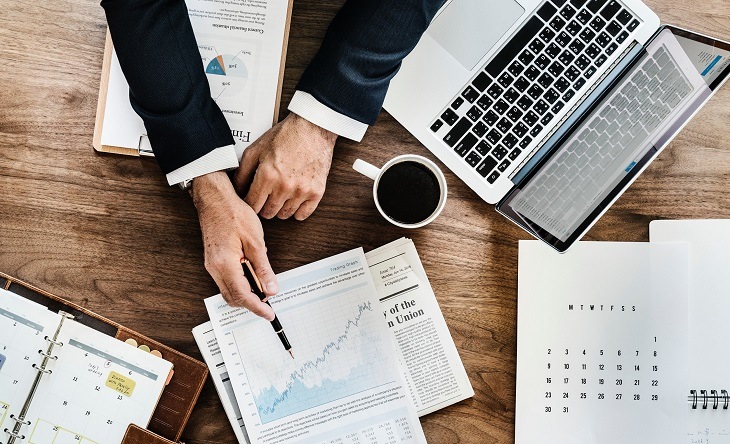 Finance professional stock photo