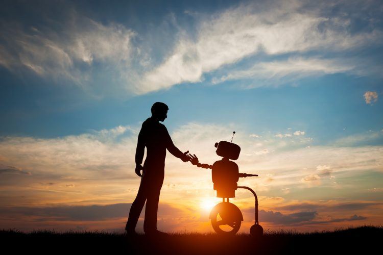 man-meets-robot