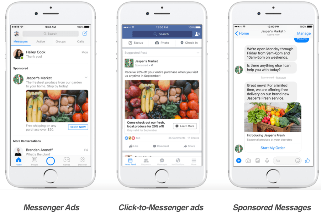 Facebook messenger app