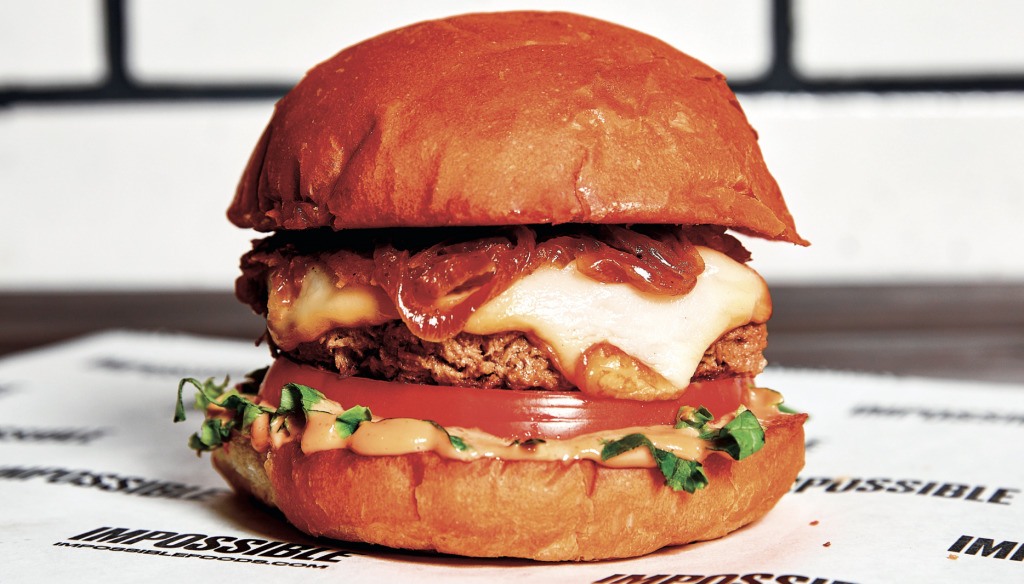 Impossible Burger, vegan, meat free, plant-based burger